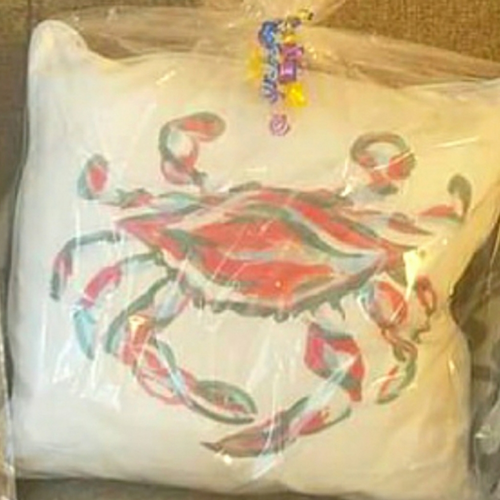 Sewing Down South Crab Pillow
